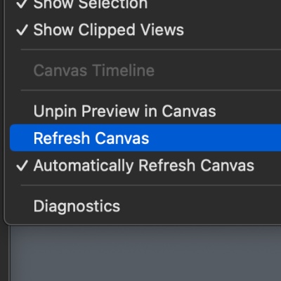 How to refresh Xcode Canvas in SwiftUI app